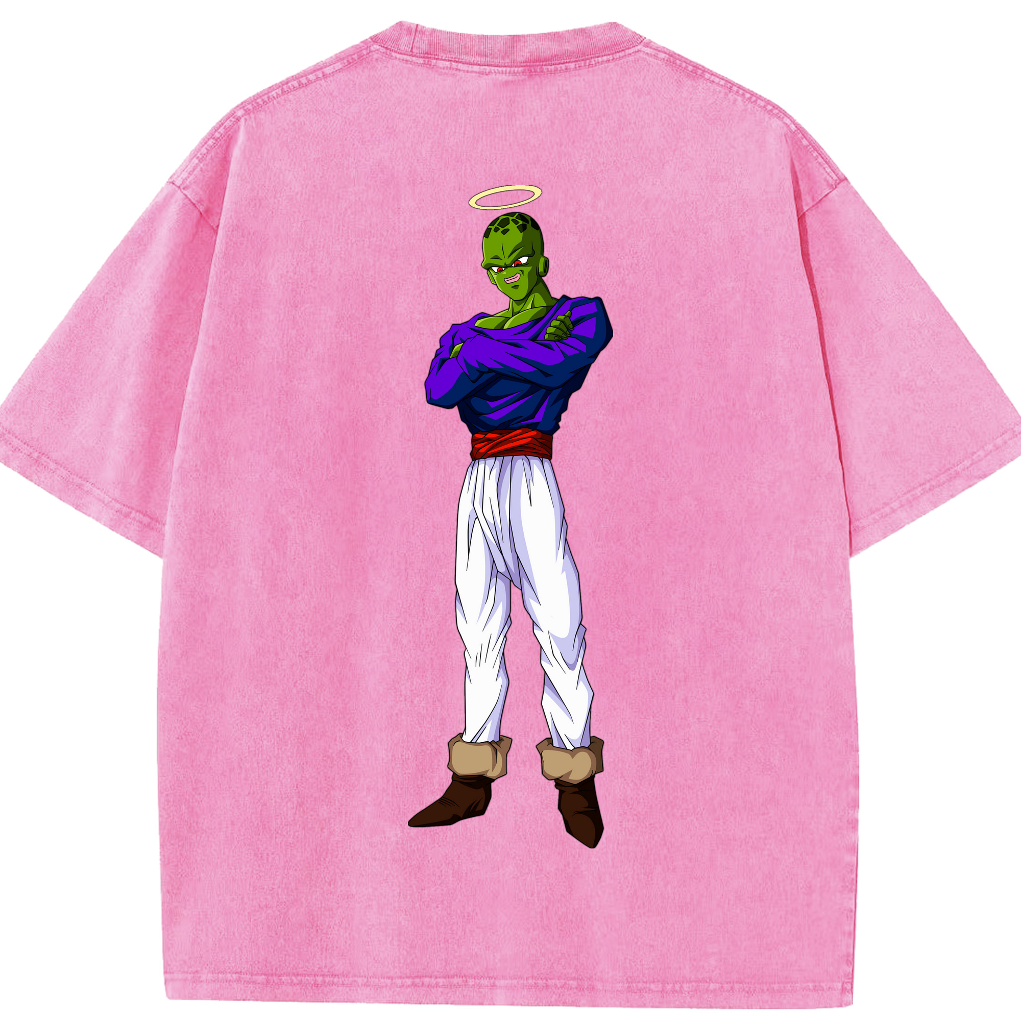 （画像用） ドラゴンボール パイクーハン DRAGON BALL Pikkon 綿100% ヴィンテージ風 半袖Tシャツ（背面プリント）